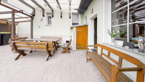 Überdachte Terrasse - 4 Zimmer Einfamilienhaus in Gommern