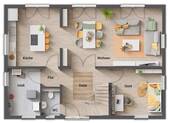 Grundriss-Einfamilienhaus-Landhaus-142-Erdgeschoss - 