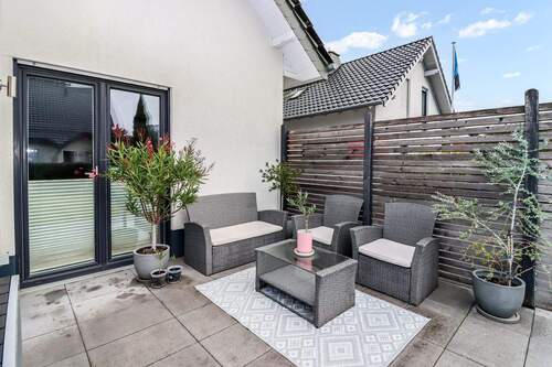 Terrassenansicht vorne - 5 Zimmer Doppelhaushälfte zum Kaufen in Paderborn