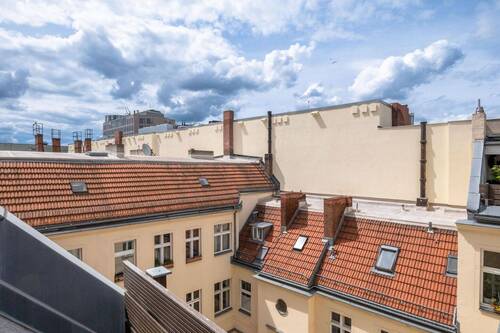 Blick von der Terrasse - 3 Zimmer Etagenwohnung zum Kaufen in Berlin-Moabit