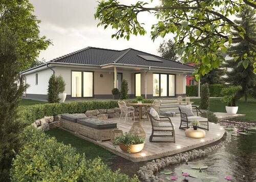 Final_ Ext_Hausserie_Bungalow_128_Garten_Elegance. - 4 Zimmer Mehrfamilienhaus, Wohnhaus zum Kaufen in Bönen