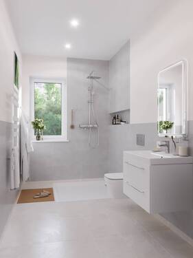 Visualisierung Badezimmer - 2 Zimmer Etagenwohnung in Falkensee