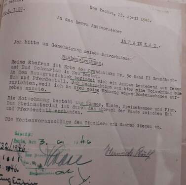 Baubeschreibung 1946 - 