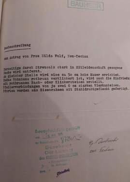 Baubeschreibung Einfriedung - 