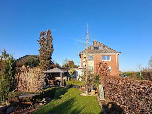 Ansicht vom Garten - Grundstück in Hollern-Twielenfleth