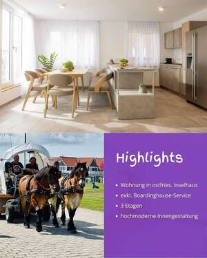 Fewo Juist - 3 Zimmer Etagenwohnung zum Kaufen in Juist