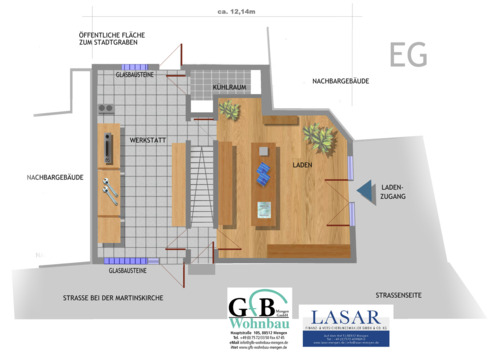Erdgeschoss mit Gewerbenutzung - 