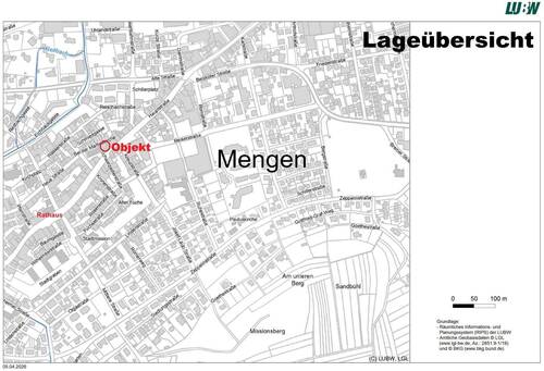 Lageübersicht in der Kernstadt - 