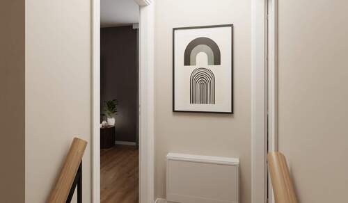 Flur im Dachgeschoss - Reihenmittelhaus mit 110,10 m&sup2; in Zossen zum Kaufen