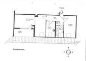 Grundriss - Anfragen bitte nur per Mail! Schöne, teilrenovierte 2,5 Zimmer Wohnung in der Karlsruher Waldstadt