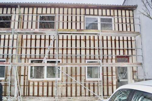 Außenisolierung entfernt - 