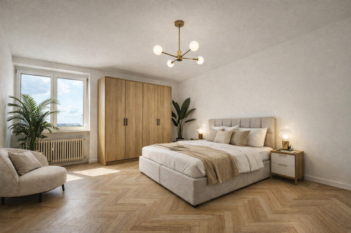 Visualisierung Freundlicher Schlafbereich - 