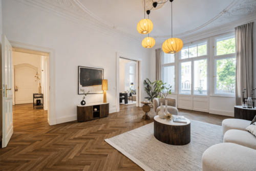 Wohnzimmer - 8 Zimmer Etagenwohnung in Berlin