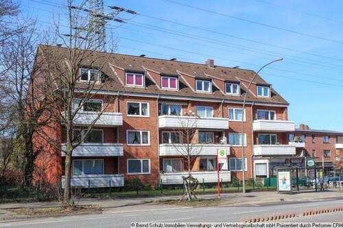 Annsicht Straßenseite - gepflegte und gut geschnittene 2-Zimmer-Wohnung in zentraler Lage von Lurup (vermietet)