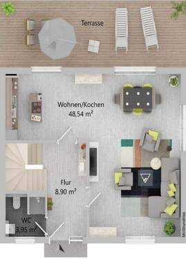 GR EG - 5 Zimmer Doppelhaushälfte in Augsburg / Neubergheim