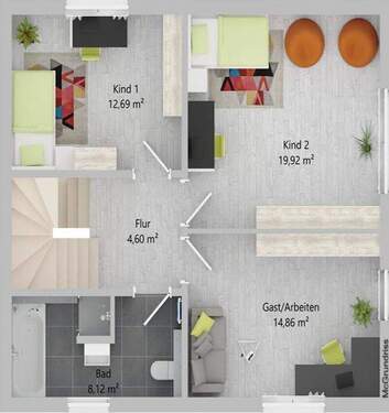 GR OG - Doppelhaushälfte mit 183,00 m² in Augsburg / Neubergheim zum Kaufen