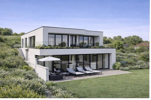 Architektonische Visualisierung einer möglichen Ne - Eine der letzten Baulücken am Sallerner Berg - exklusives Eckgrundstück in Regensburger Spitzenlage!