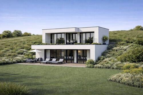 Bebauungsbeispiel für eine moderne Neubebauung am - Grundstück in Regensburg zum Kaufen