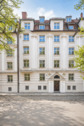 Denkmalgeschützte Jugendstilfassade. - 
