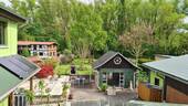 Blick aus dem Wohnzimmer - 6 Zimmer Einfamilienhaus in Bad Sulza