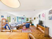 Wohnzimmer EG 1 - 6 Zimmer Doppelhaushälfte in Stuttgart