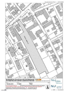 Lageplan - Grundstück in Neu-Ulm