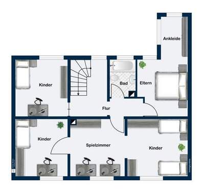 Obergeschoss Variante Einfamilienhaus - 