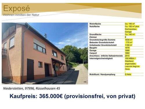 Haus außen - Einfamilienhaus Haus - 365.000,00 EUR Kaufpreis, ca.  185,00 m² Wohnfläche