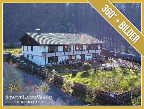 Titelbild - Exposé - Haus am See - Seeblick inklusive - Großzügiges Einfamilienhaus mit ELW - Waldrandlage am Saarbacher Hammer