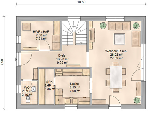 Bild 3 - Einfamilienhaus mit 113,00 m&sup2; in Lottstetten zum Kaufen