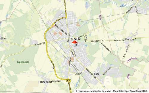 Lage in Zeven - 