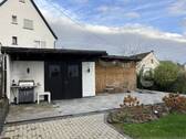 Ansicht Gartenlaube + Freisitz - 
