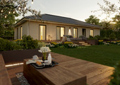 1 - Bungalow-131 - Gartenansicht.png - 6 Zimmer Bungalow in Vechelde