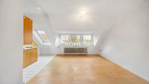 Wohnzimmer 1 - Kompakte Dachgeschosswohnung mit Weitblick