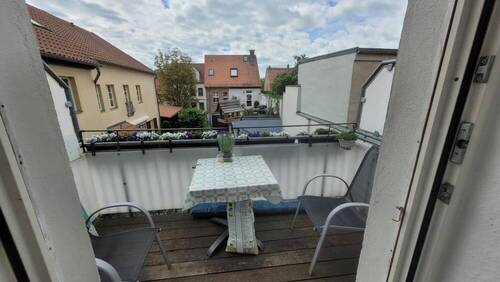 Balkon Aussicht - 2 Zimmer Etagenwohnung zur Miete in Luckau