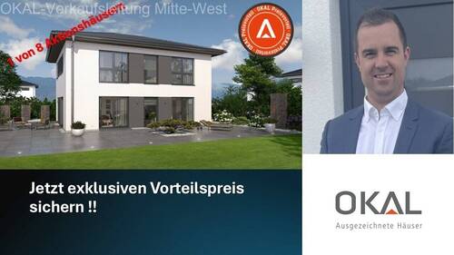 Bild 1 - MODERNES WOHNHAUS MIT ELEGANTEM WALMDACH - Malervorbereitet inkl. Grundstück