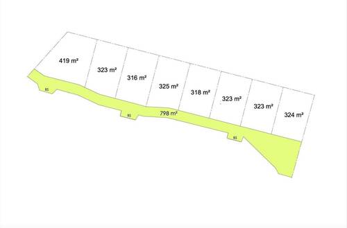 Lageplan mit Grundstücksgrößen - 