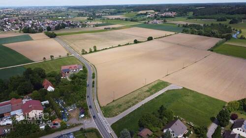 Drohnenansicht - Grundstück zum Kaufen in Villenbach