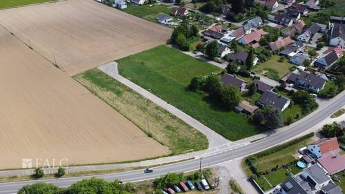 Drohnenansicht - Grundstück in Villenbach zum Kaufen