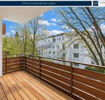 Toplage Nikolaviertel: Modernisierte 3,5 Zimmer Wohnung, Balkon, TG-Stellplatz und grüner Ausblick - Landshut