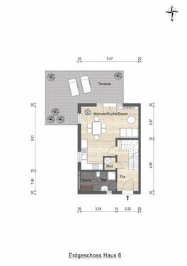 Erdgeschoss Haus 6 - 