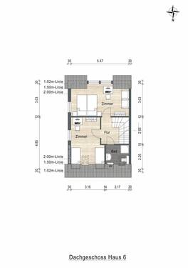 Dachgeschoss Haus 6 - 