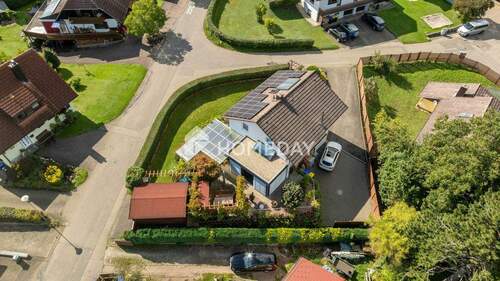 Außenansicht Drohne 9 - 4 Zimmer Einfamilienhaus in Löffingen