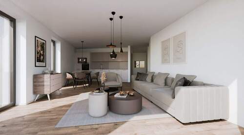 Visualisierung Wohnen Küche OG - 