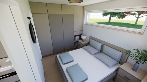 Interieur grau - Schlafzimmer - 