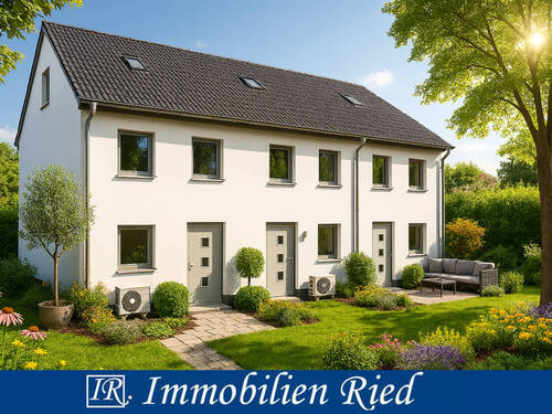 Hauseingang - Haus zum Preis einer Wohnung: Schlüsselfertiges Reihenmittelhaus (Neubau) in München-Allach