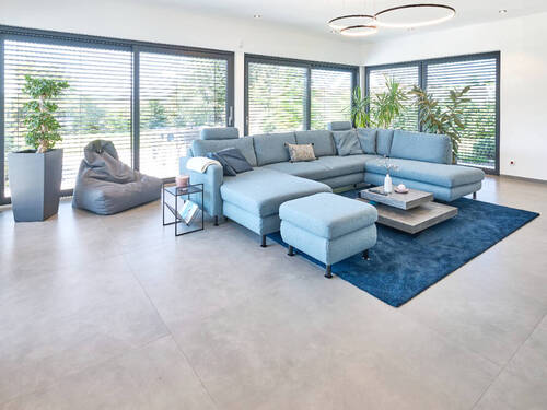Beispiel-Wohnzimmer - 4 Zimmer Reihenmittelhaus in München