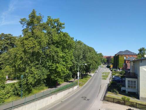 Blick vom Balkon - -- Attraktive 2-Zimmerwohnung in Parchim --