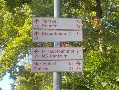 Entfernungen - Grundstück in Münster