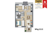 Grundriss Whg. 2.0.3. - Etagenwohnung mit 70,00 m² in Hilpoltstein zum Kaufen